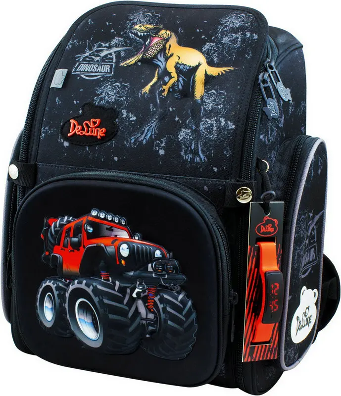 

Delune Brand Girls Cartoon School Bags 3D Dinosaur Waterproof Orthopedic Schoolbag Primary School Backpack Bag Mochila Infantil