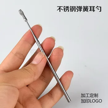 

by DHL 500pcs Portable Stainless Steel Spiral Ear Pick Wax Removal Curette Cleaner Health Ear Care Stick EarPick Cleaning Tools