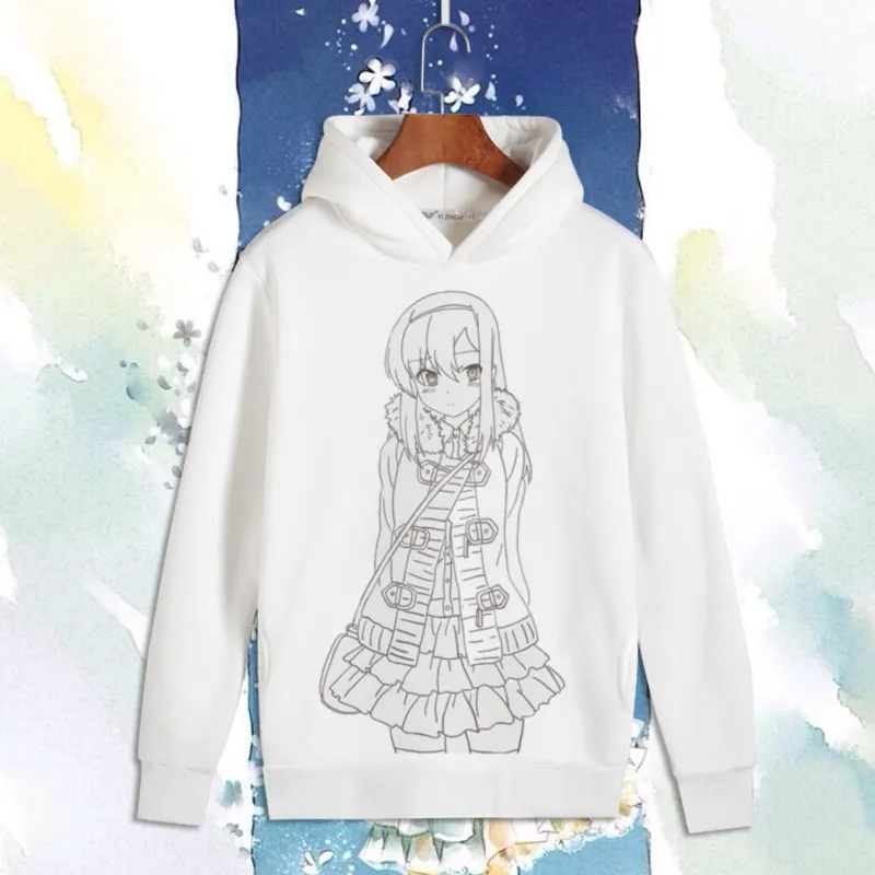 Sakurasou no Pet na Kanojo Косплей Shiina Mashiro пуловер с принтом толстовки унисекс флисовая