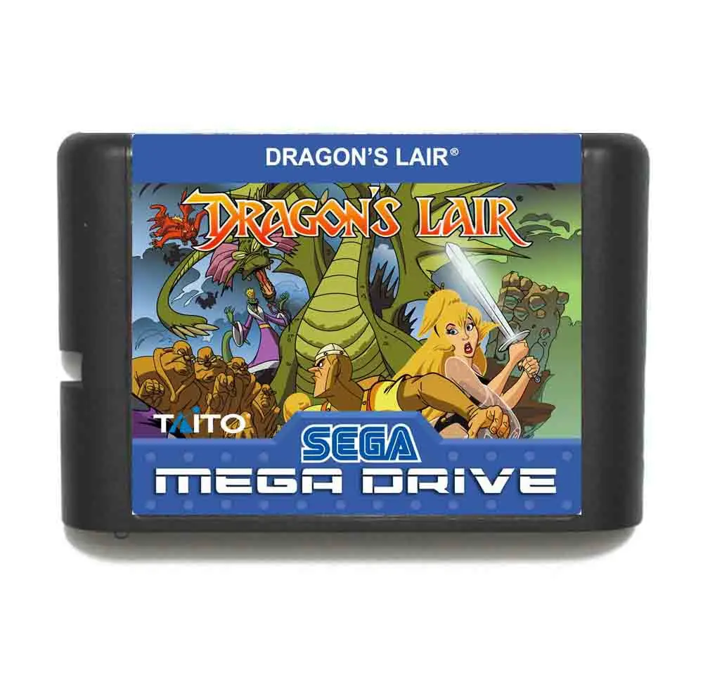 Драконы Lair 16 бит MD игровая карта с розничной коробкой для Sega megadrive/Genesis