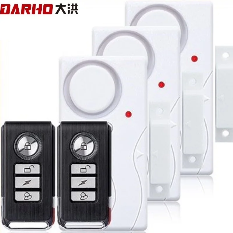 Darho Home Security Door Window Siren Magnetic Sensor Alarm Warning System Wireless Remote Control Door Detector Burglar Alarm