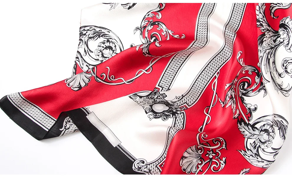 Высококачественный шелковый шарф роскошная женская Шаль Обертывание тюрбан женский головной платок оголовье дизайнерский женский