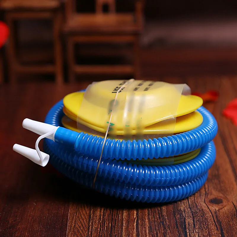 Party Wedding Festival Foot Balloon Air Pump Swimming Boat Inflate Equipment Portable Ballons Accessories Hand Push