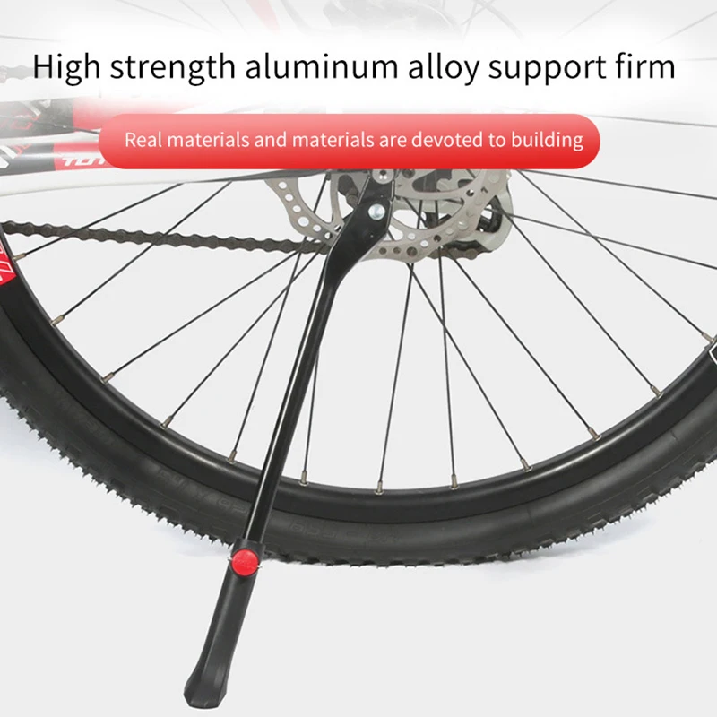 دراجة Kickstand قابل للتعديل الألومنيوم الدراجة الجانب للطي الدراجات الجانب حامل مواقف الساق قضيب دعوى ل 26 \