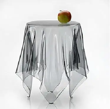 Ultra thin Soft Glass Transparent Plastic Table Mat Waterproof Oil Disposable Tablecloth PCV Dining Table Cloth