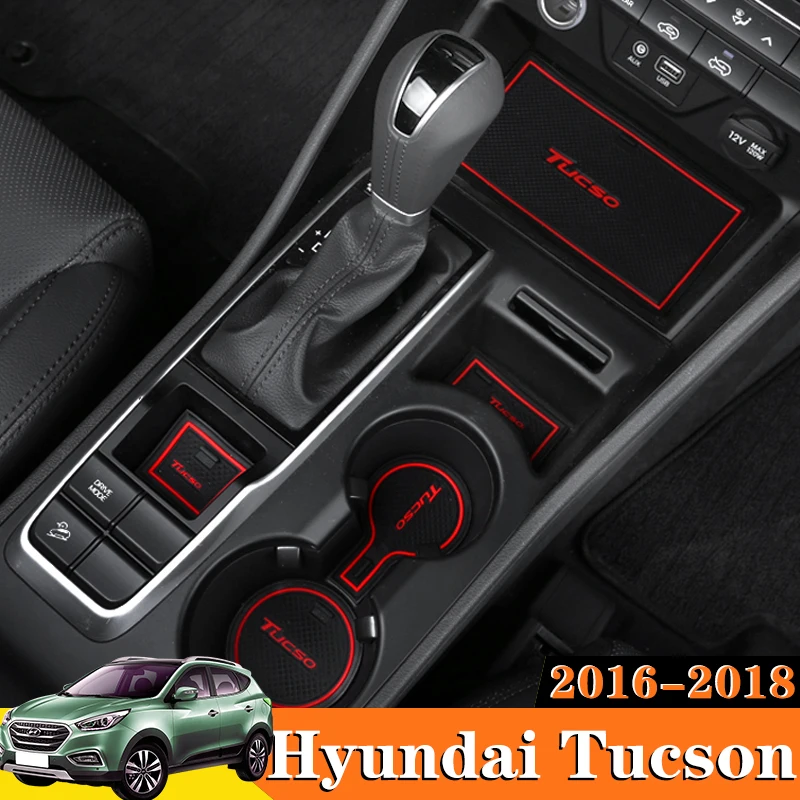 20X For Hyundai Tucson 2016 2017 2018 Car Accessories Inner Gate Slot Pad Non-Slip Cup Mats Anti Slip Door Groove Mat Interior | Автомобили