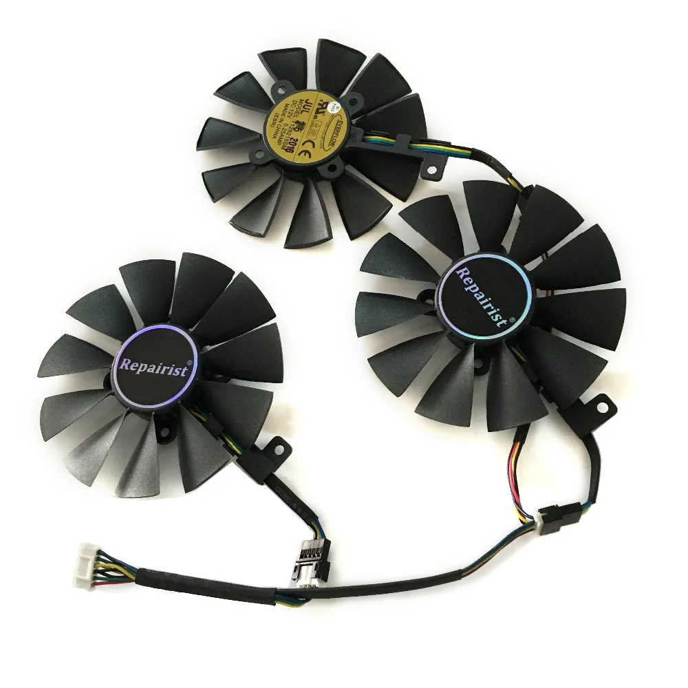 VGA Geforce GTX1080/1070 охлаждающий вентилятор GPU PLD09210S12HH/T129215SU для ASUS STRIX Raptor GTX1070 1080