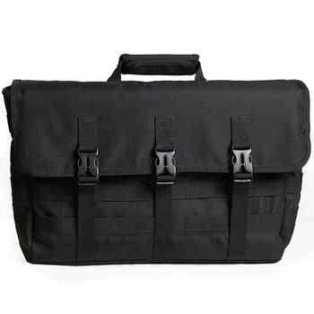 

Men Pure Black Satchel Fashion Bike Riding Messenger Bag Large Capacity Hip Hop Bag for Man Boys Crossbody Bicycle Shoulder Bag