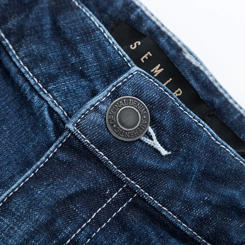 Blog SEMIR Skinny Jeans Soft Cotton for Men Slim Jeans with Destructed Detail Elastic Pencil Pants Fashion Jeans Trousers