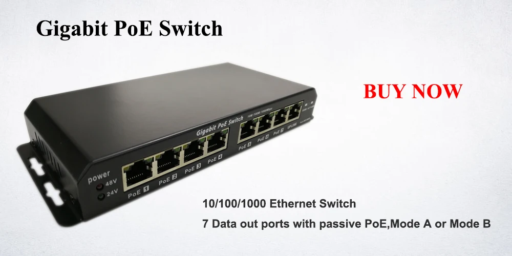 PoE конвертер 24 в 15 Вт для MikroTik и Ubiquiti PoE устройства, гигабитный PoE сплиттер для 24 вольт устройств от 802.3af POE