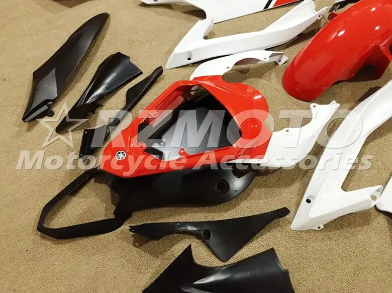 Обтекатели комплект пригодный для Yamaha YZF 600 R6 06 07 YZF-R6 2006 2007 ABS Пластик Комплект обтекателя мотоцикла Капот; Цвета: красный, белый, черный