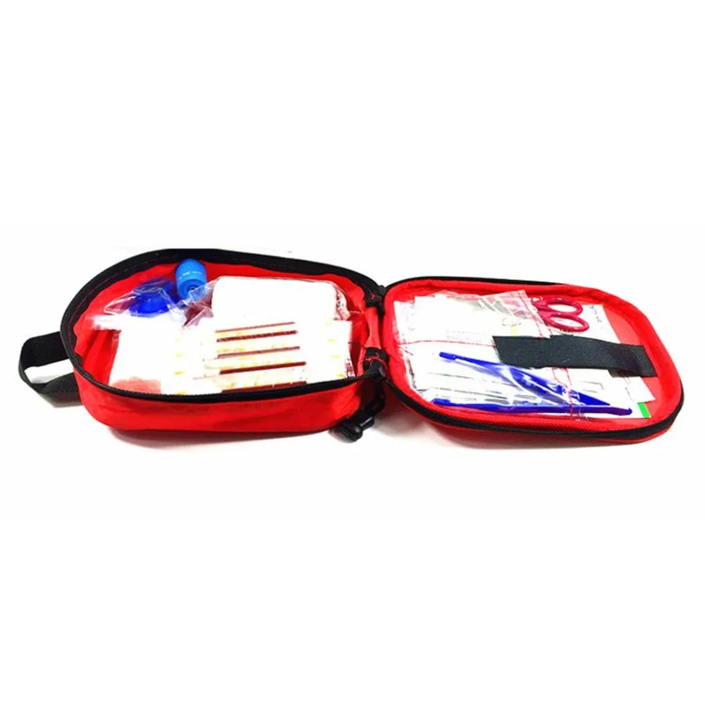 17 unids/set tamaño compacto de emergencia de supervivencia bolsa de Camping al aire libre de viaje coche bolsa de primeros auxilios primera ayuda médica bolsa de Kit de supervivencia
