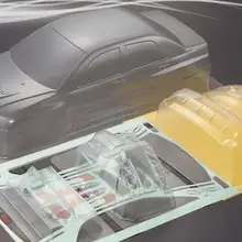 1/10 RC автомобильный корпус прозрачная оболочка mMitsubishi EVO Lancer Evolution 9 195 мм 4x4 ралли Yokomo шасси kyosho tamiya HSP Redcat fs acme