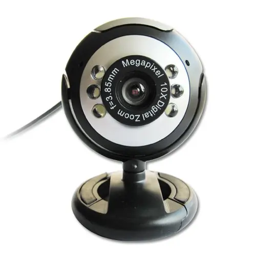 USB 30.0M 6 LED Webcam Camera Web Cam With Mic for Desktop