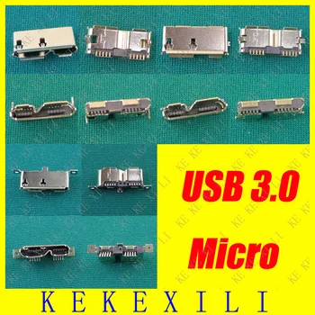 

3models 45pcs 10pin Micro usb 3.0 connector type B Jack connector for repair mobile / Tablet PC / MP3 4 / MP5 / Mobile hard disk