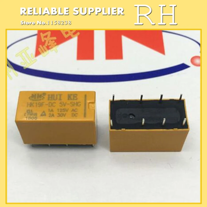 5 шт./лот Сигнальное реле HK19F-DC3V-SHG HK19F-DC5V-SHG HK19F-DC6V-SHG 3V 5V 6V 1A 125AVC 30VDC 8PIN