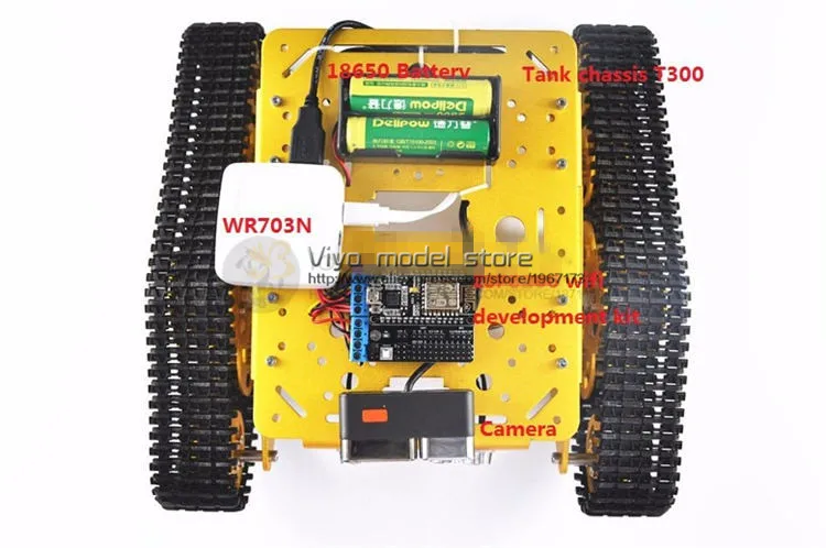 DIY TK3V алюминиевый гусеничный видео робот RC беспроводной видео Трансмиссия android автомобиль Wali металлические шестерни двигатели с Холлом скорость