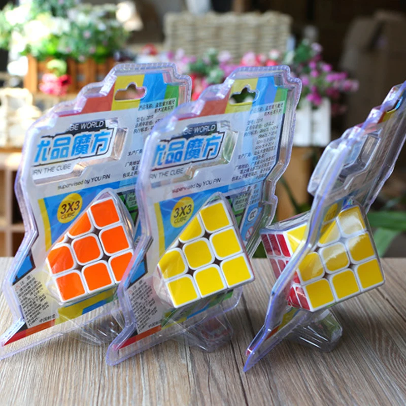 1 шт. Классические игрушки 3x3x3 Abs стикер блок высокого качества скоростной разноцветный волшебный куб обучающие и развивающие игрушки-головоломки