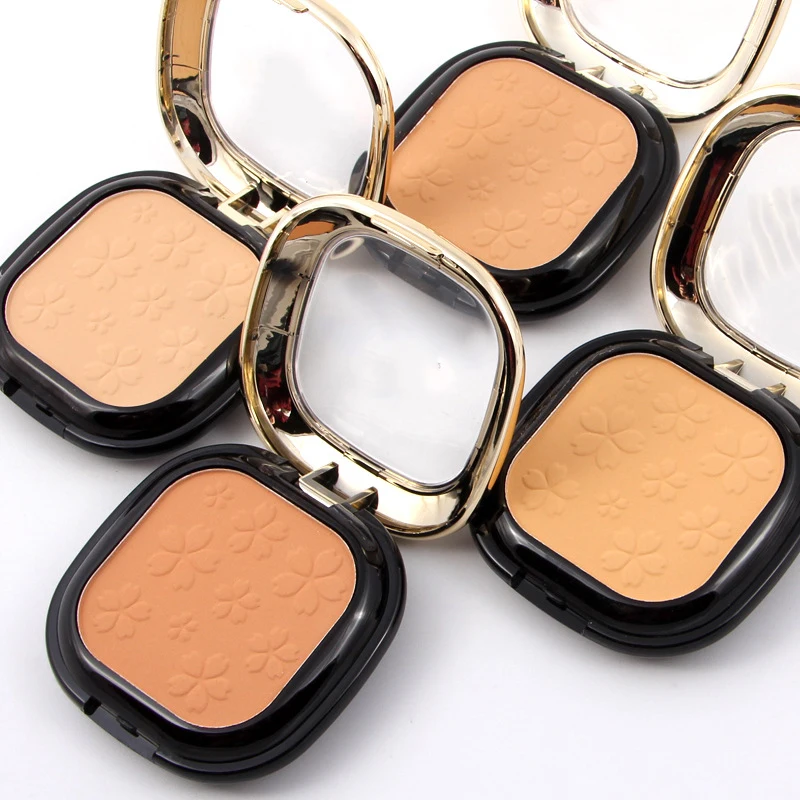 Makeup Face Base Pressed Powder Palette Skin Contour Nude Compact