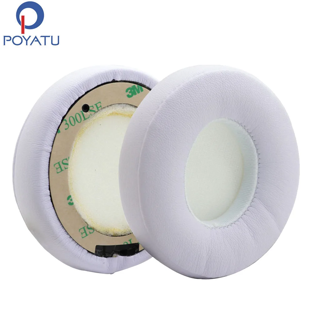 

POYATU Earpads Pair White For Solo 2 Wireless Replacement Earpads Headphones For Beats Solo3 Wireless Headphone Earpads 1 Pair