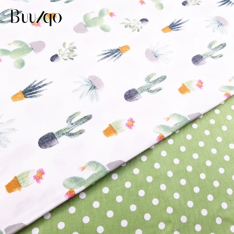 

Cactus Printed Cotton Fabric Kids Cotton Sheet Fabric Patchwork Cloth DIY Sewing Quilting Fat Quarters Material For Baby&Child