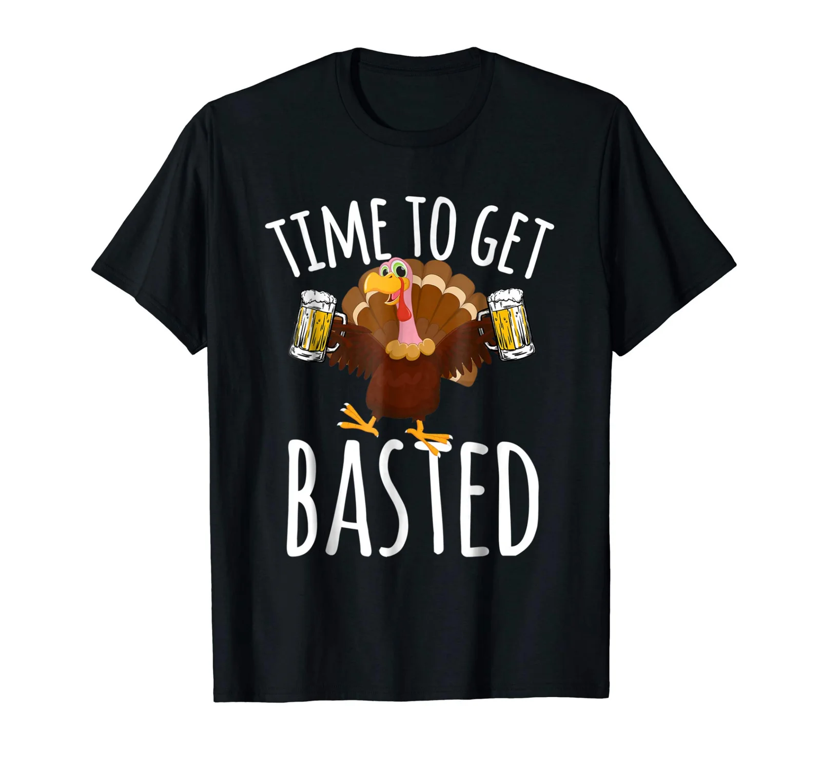 Футболка с надписью Time To Get Basted Funny Beer thanksday Turkey крутые подарки Мужская футболка