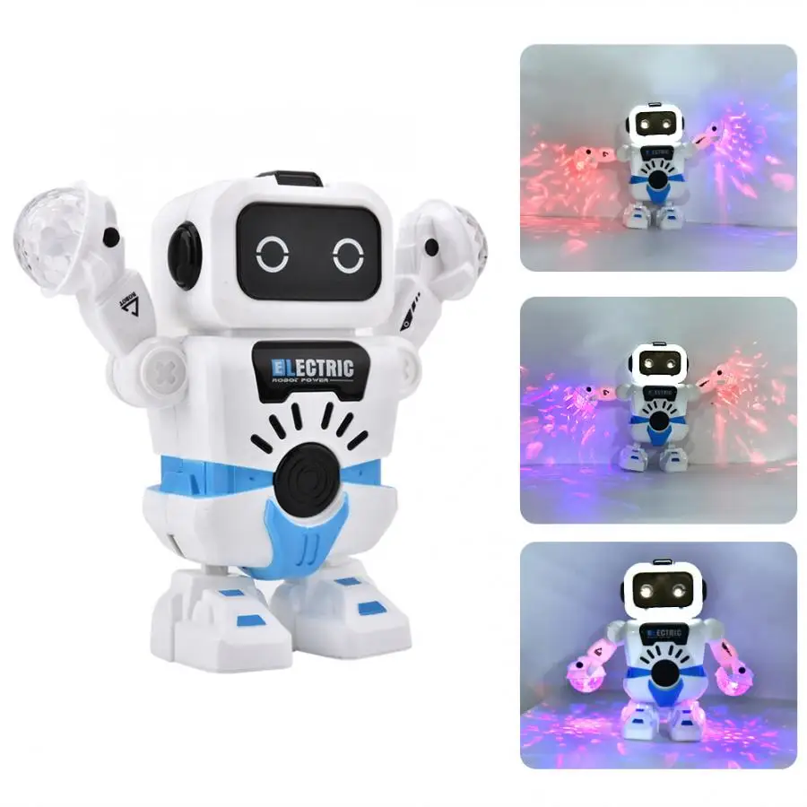 

Intelligent Kids Electronic Smart Space Dancing Robot with Music Flashing LED Light Walking Toys Gift electronic toys
