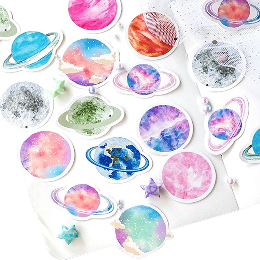 20 пачек/лот Kawaii Planet Скрапбукинг стикер s DIY ручной работы украшения счета в штучной упаковке клейкая бумага стикер школьные принадлежности