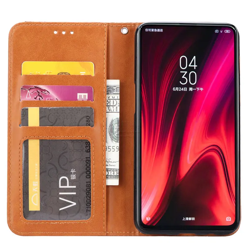 Роскошный винтажный замшевый кожаный флип-чехол для Xiaomi Mi 9T чехол-подставка Магнитная книга для Xiaomi Mi 9T классические чехлы