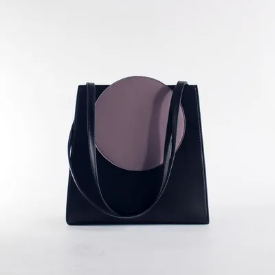 purple BENVICHED Ladies' pu bag new spring fashion casual Color collision handbag single shoulder bag simple square bag c391 - Color: purple