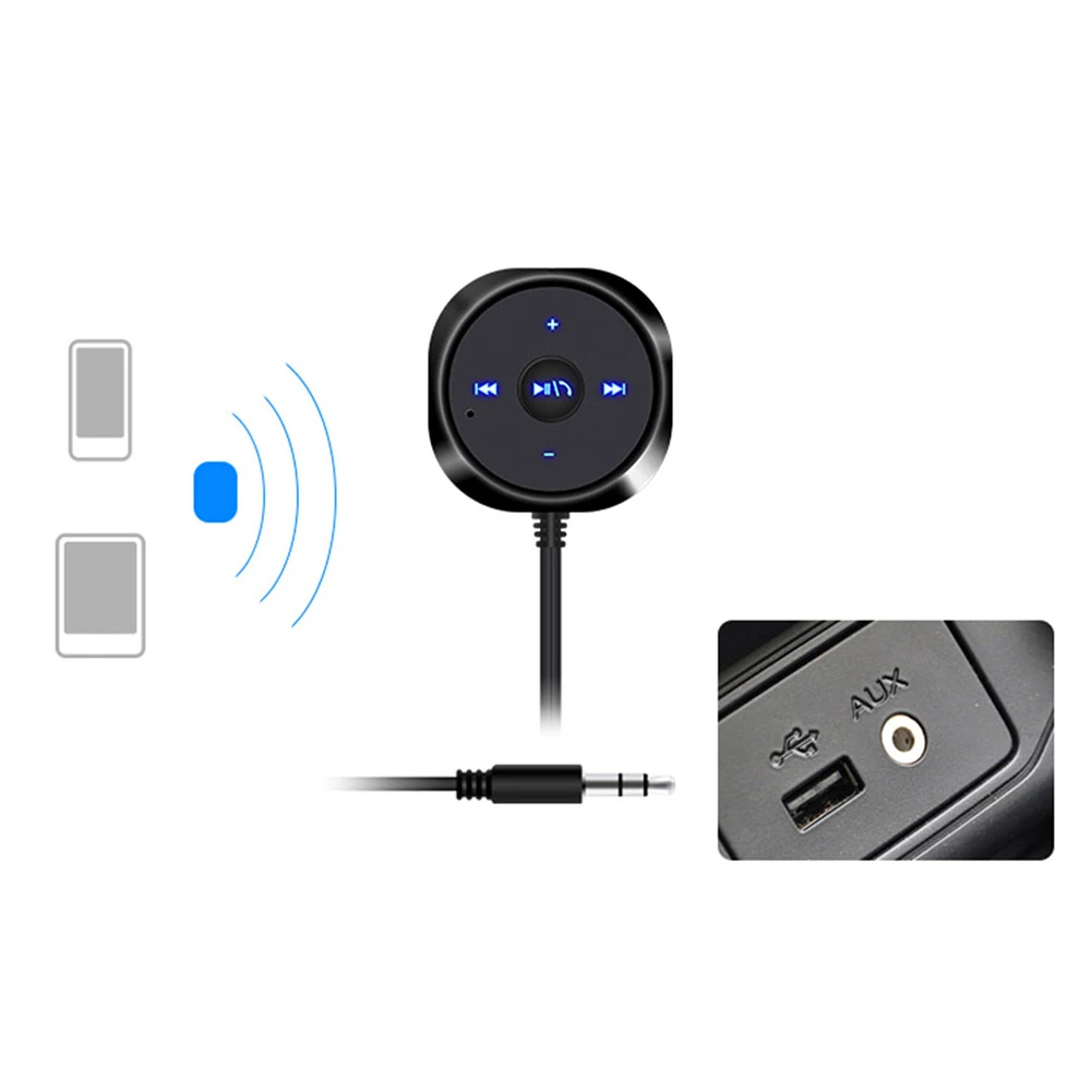 1 шт. автомобиля Bluetooth стерео музыка, свободные руки, ресивер, набор, MP3 плеер Hands-free 3,5 мм Aux Вход 2,1 AUSB со спикерфоном для авто стильная автомобильная зарядка