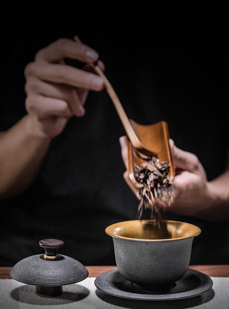 160 мл черный дзен японский стиль керамическая грубая керамика Gaiwan чайная чашка чайный набор кунг-фу Tureen чайная церемония чаши чайник домашний декор