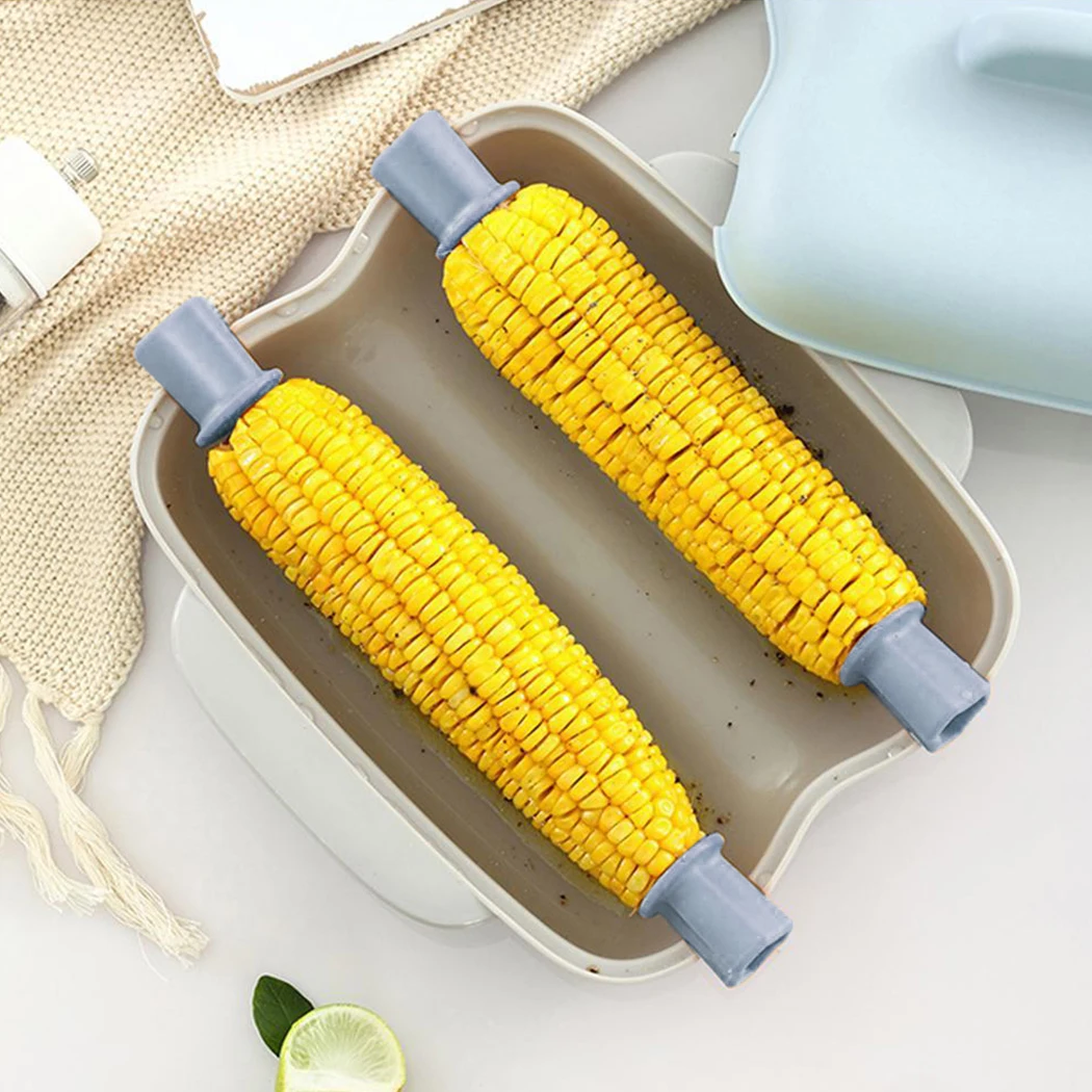 Пароварка для кукурузы микроволновая Кукуруза плита Microwavable быстро легко варить кукурузу 2 кукурузы синий кухонный гаджет