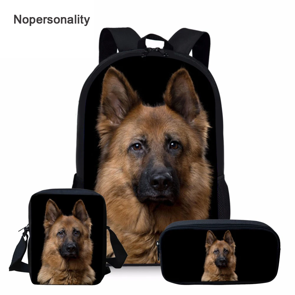 

Black German Shepherd Dog Print Schoolbag Sets Cute 3d School Bag for Boys Girls Kawaii Primary Elementary Kids Bookbag Mochila