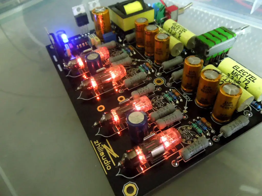 ZEROZONE батарея-питание Hifi Tube Balance Preamp/4 канала Автомобильный предусилитель L11-9