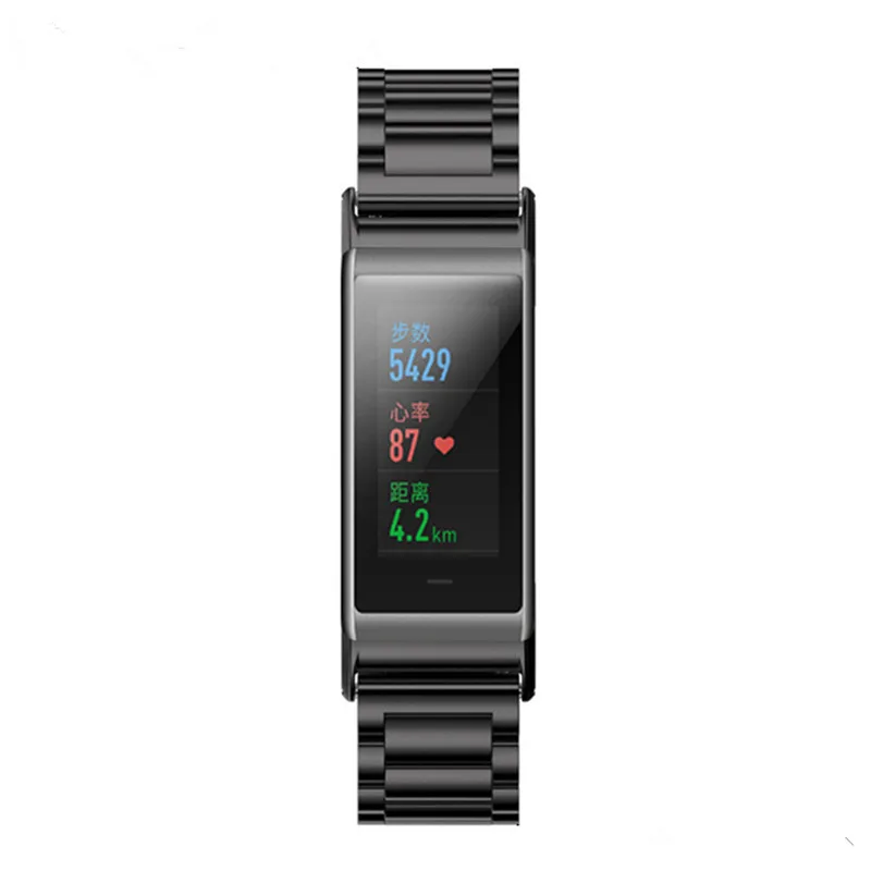 Stainless black SIKAI /нержавеющая сталь/кожаный ремешок для часов Huami Amazfit Cor браслет для часов Huami Amazfit Cor - Цвет ремешка: Stainless black