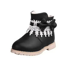 Children Warm Boys Girls Snowflake Martin Sneaker Boots Kids Baby Casual Shoes D50