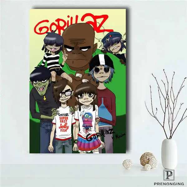 Холст постер из шелковой ткани A-247 на заказ gorillaz& j домашний декор модный современный для спальни размер постера@ 190414-S-25 - Цвет: Canvas Poster