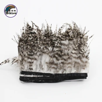 

4-6 Inch(10-15 cm)Natural DIY Chicken Rooster Patterned Feathers Trims Fringe With Sewing Crafts Costumes Decoration