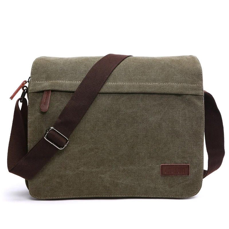 

High Quality Shoulder Messenger Bag Men Canvas Shoulder Bag Casual Travel Men'S Crossbody Bag Large Capacity Storage Bag