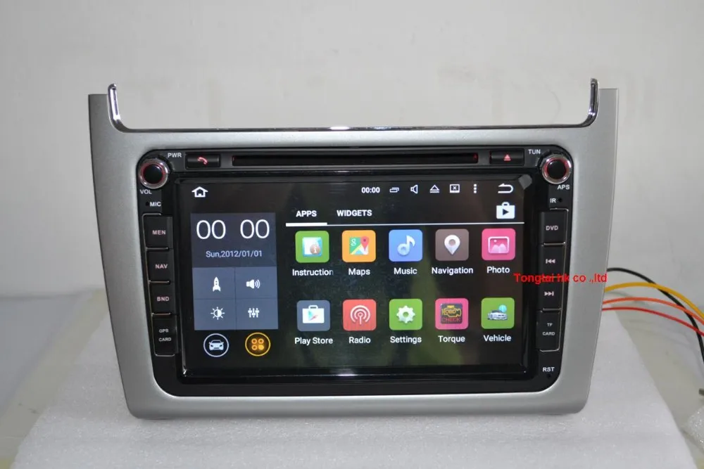 Excellent Android 8.1 for VW polo 2014 2din car dvd,gps navigation,wifi,radio,bluetooth,Steering wheel Canbus,free 8g map mic,touch screen 12