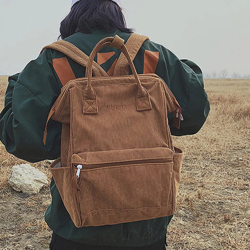 

OCARDIAN Fashion Simple Oxford Women Multifuction Outdoor Solid Color Backpack Travel Bag With Zipper Preppy Style Backpack J24