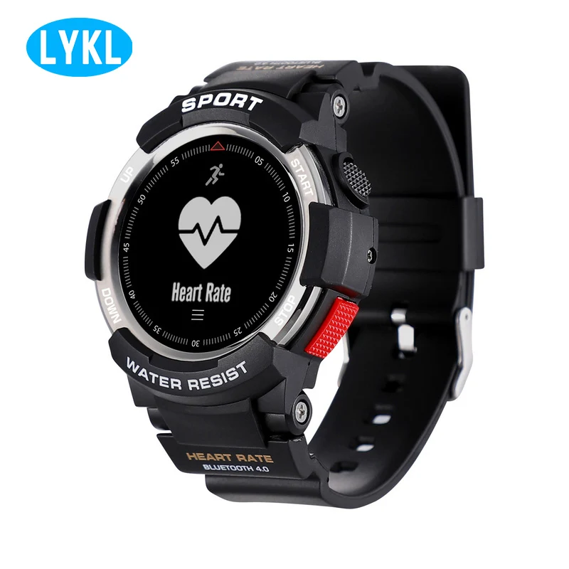 Мужские умные часы F6, умные часы с Bluetooth 4.0IP68, водонепроницаемые, gps, мониторинг сердечного ритма, шагомер для Android IOS