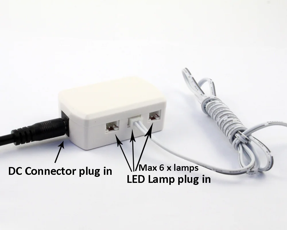 Junction box 6 ports for led light fixture 12v 24v