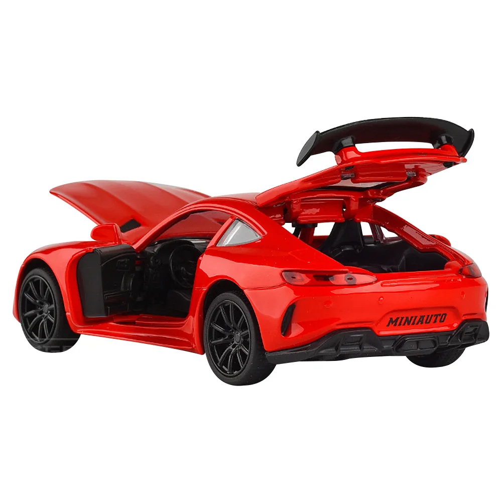

ATOYX 1:32 Alloy car Model AMG GT GTR Pull Back Diecast with sound light MINI AUTO Toy Vehicles toys for children oyuncak araba