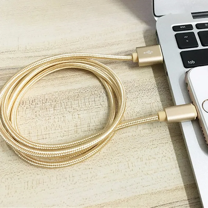 Новый нейлоновый usb кабель для зарядки и Зарядное устройство iPhone 5S 5 Быстрая