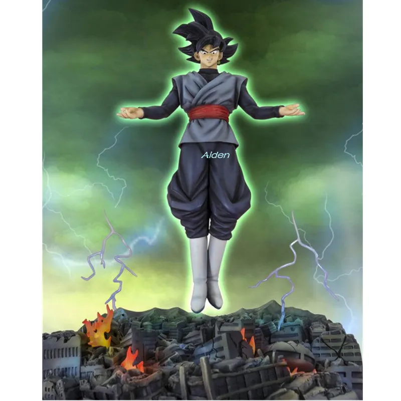 1" Dragon Ball статуя Гоку черный бюст Zamasu полная длина портрет со светодиодный подсветкой анимационная фигурка GK Коллекционная модель игрушки B790
