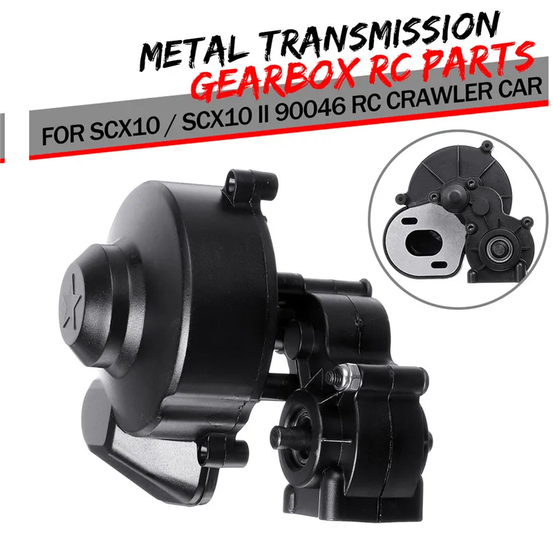 

Best Price Plastic + Metal Complete Center Gearbox Transmission Box with Gear for Axial SCX10 / SCX10 II 90046 RC Crawler Car
