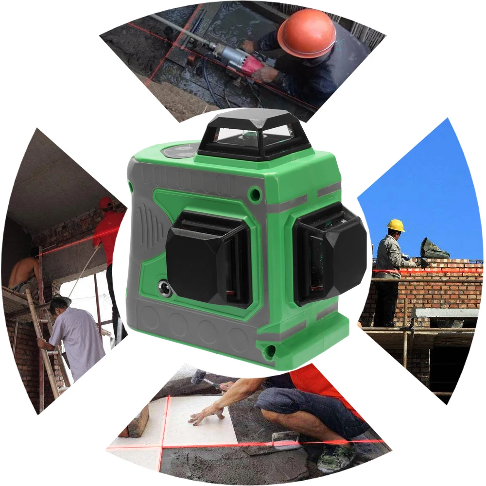 Лазерный уровень Многоцелевой DIY 3D метр проектор Высокая точность сканер комплект с 12 линий