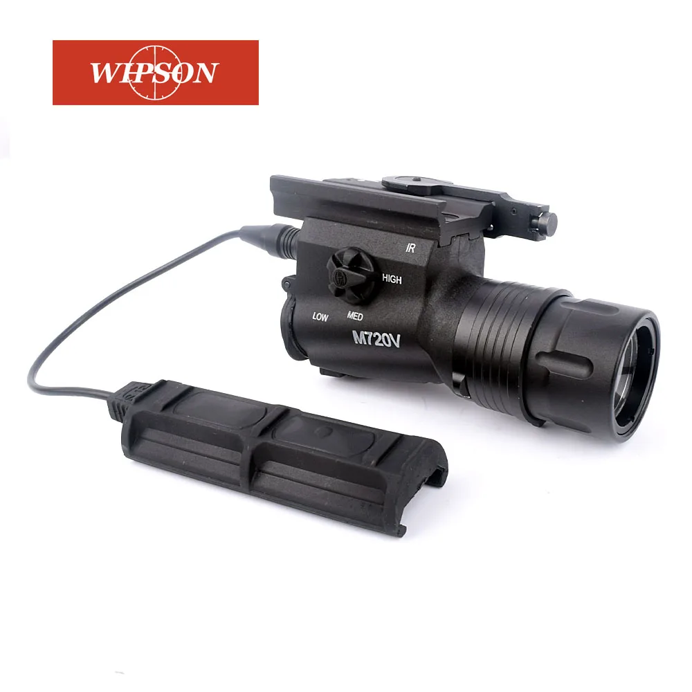 

WIPSON Tactical M720V LED Flashlight CREE R5 400 Lumen Airsoft Gun Flashlight STROBE VERSION